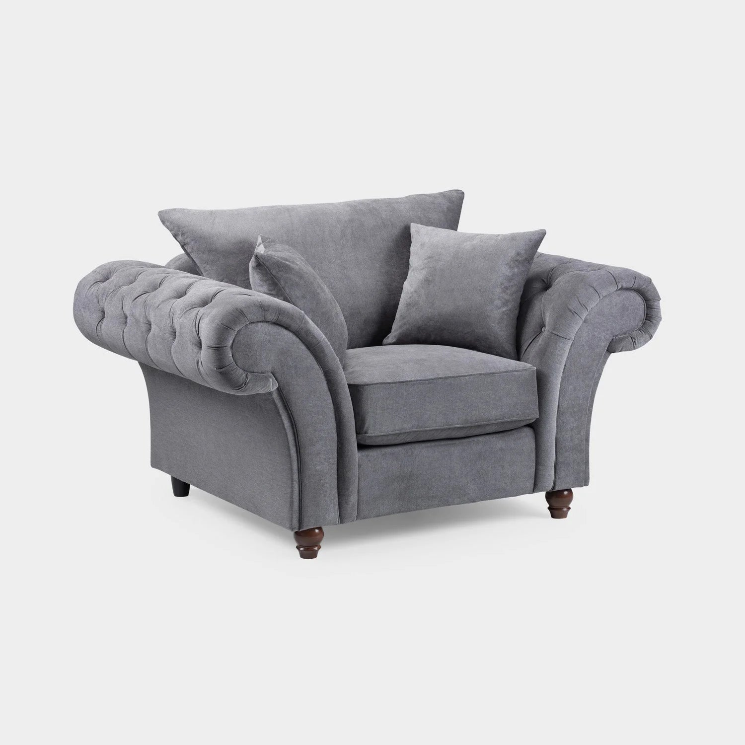Windsor Fullback Sofa Grey Armchair