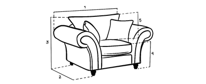 Windsor Fullback Sofa Stone Armchair