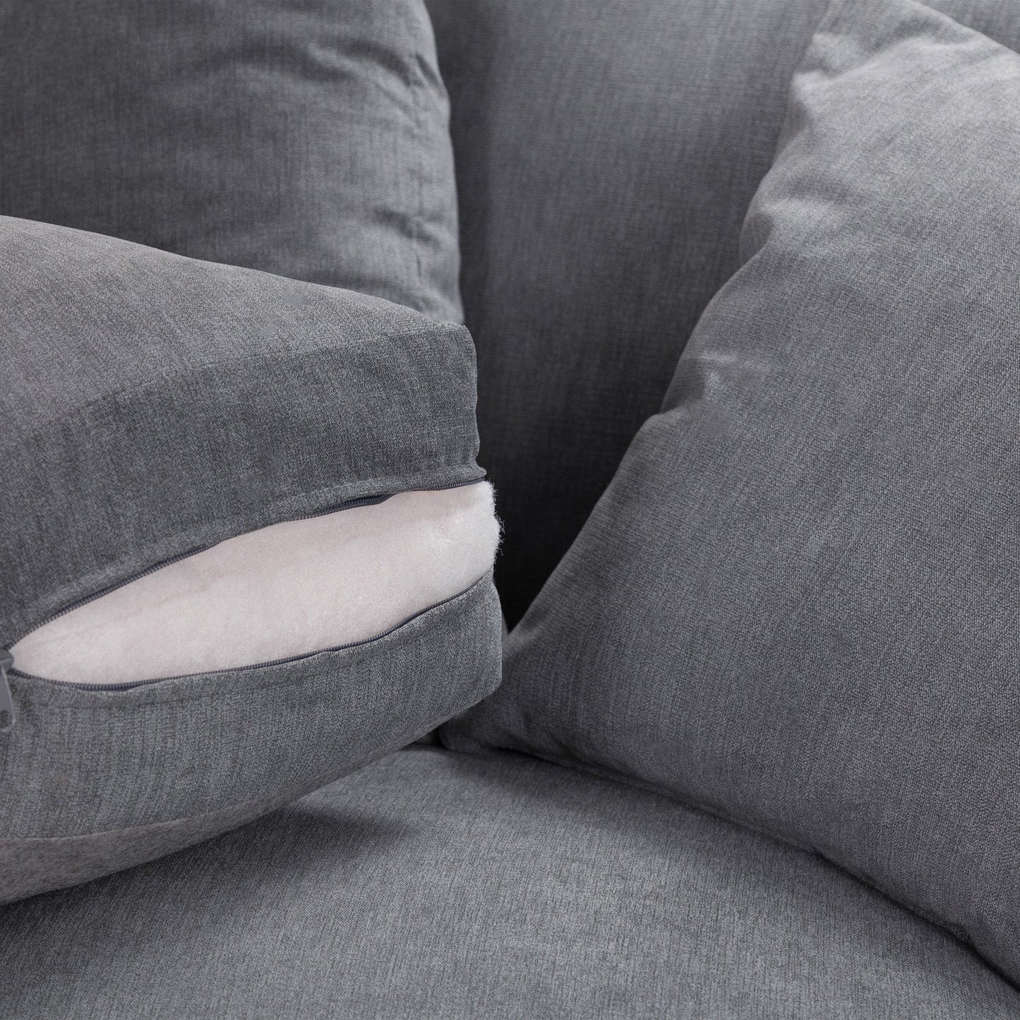 Windsor Fullback Sofa Grey Large Corner