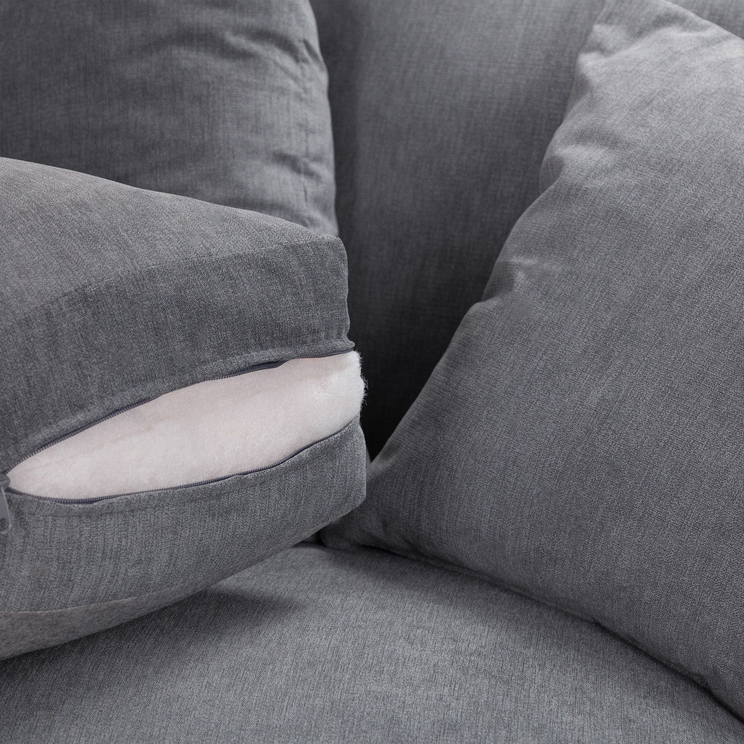 Windsor Fullback Sofa Grey Right Hand Facing Corner