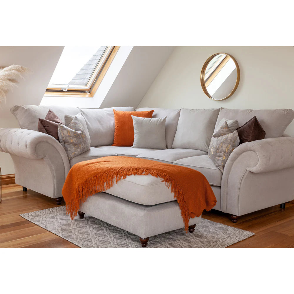 Windsor Fullback Sofa Stone Right Hand Facing Corner