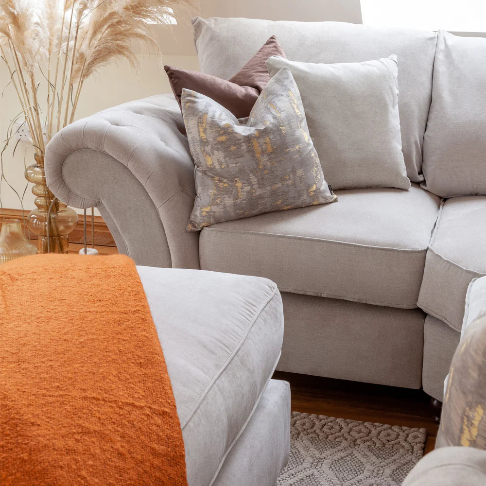 Windsor Fullback Sofa Stone Right Hand Facing Corner