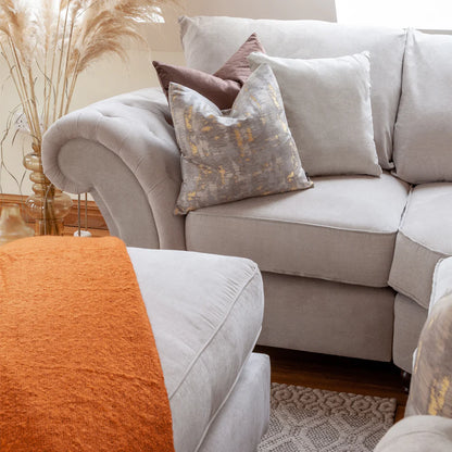 Windsor Fullback Sofa Stone Right Hand Facing Corner