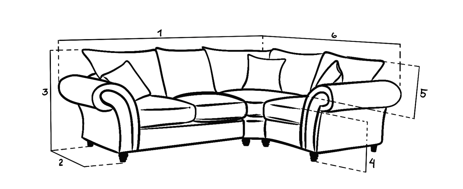 Windsor Fullback Sofa Stone Right Hand Facing Corner