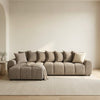 Albane Left Hand Corner Sofa in Mocha