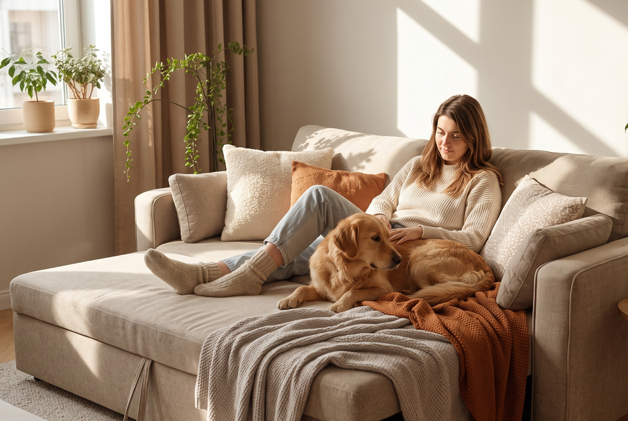 Alfie Beige Chenille Fabric 3 Seater Sofabed