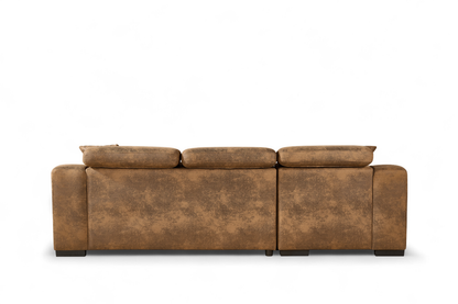 Arthur Brown Chenille Fabric Corner Sofabed with Storage