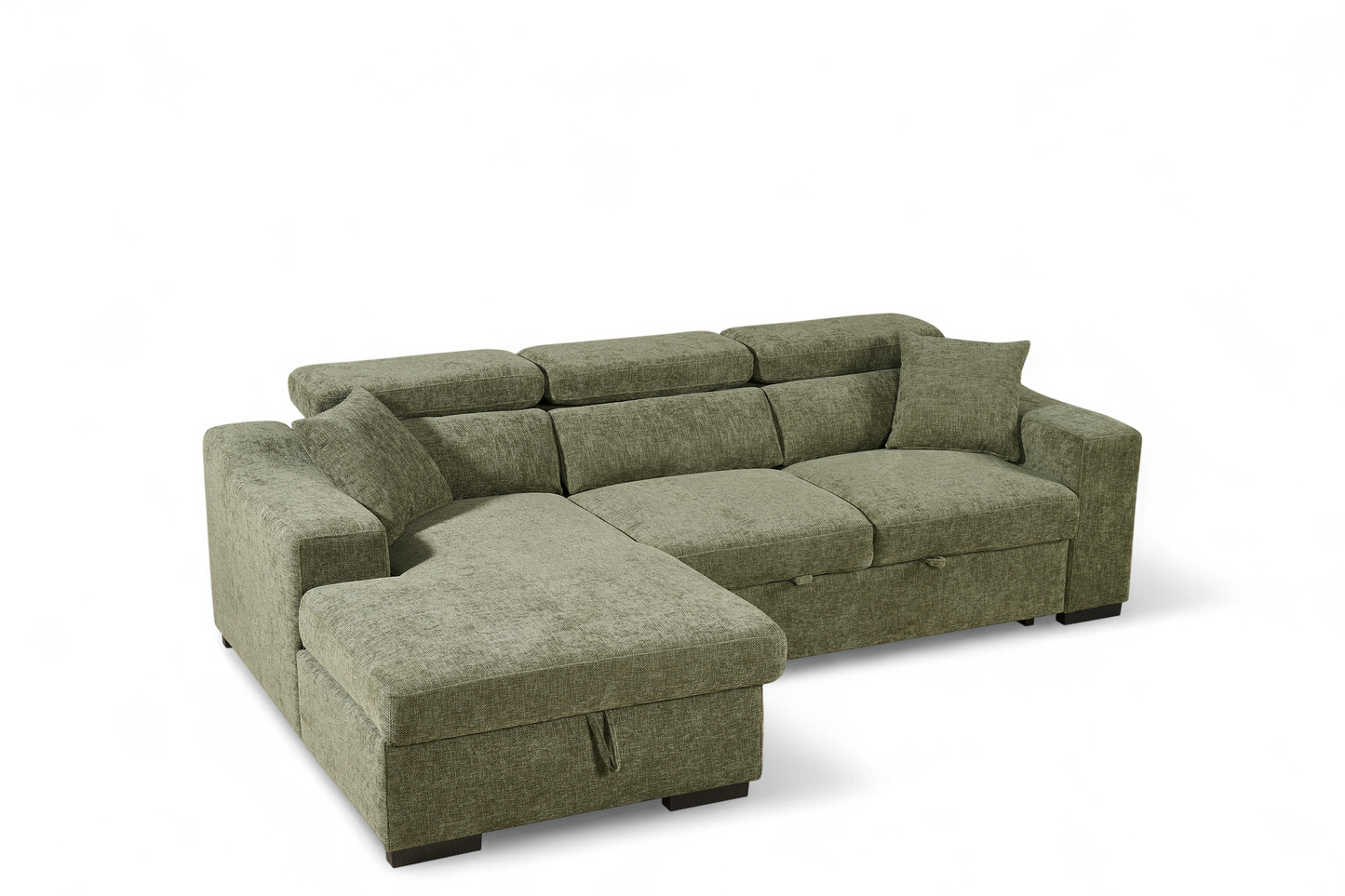 Arthur Green  Chenille Fabric Corner Sofabed with Storage