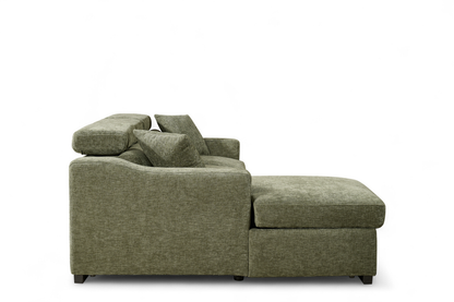 Arthur Green  Chenille Fabric Corner Sofabed with Storage