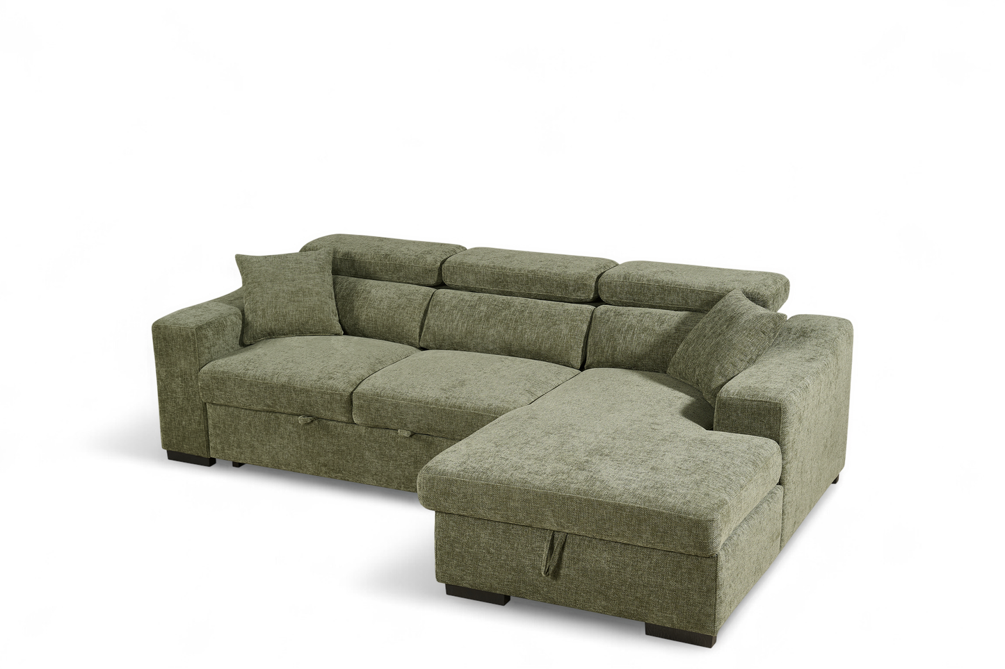 Arthur Green  Chenille Fabric Corner Sofabed with Storage