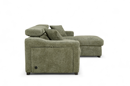 Arthur Green  Chenille Fabric Corner Sofabed with Storage