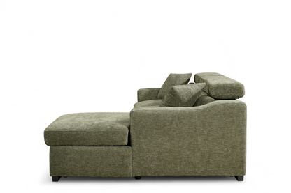 Arthur Green  Chenille Fabric Corner Sofabed with Storage