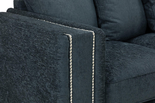 Bentley Charcoal Large Corner Sofa