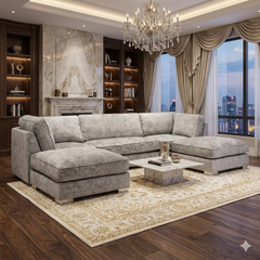 Bishop Fullback Sofa Truffle U Shape Corner