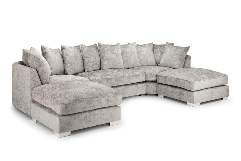 Bishop Scatterback Alaska Truffle U Shape Sofa
