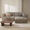 Brooklyn Electric Storage Right Hand Sofa Bed - Mushroom Beige