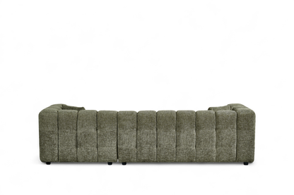 Bubble Corner Sofa – Sage Green Chenille – right-hand detail view 4