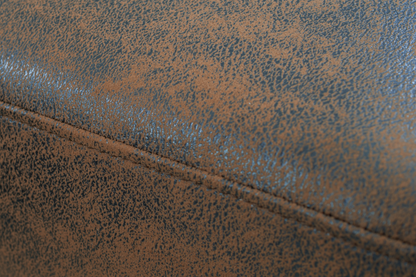 Camden Faux Leather Suede Brown 2C2 Chesterfield Corner Sofa With Wooden Feet