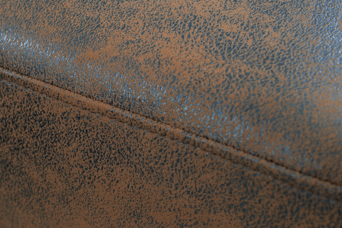 Camden Faux Leather Suede Brown 3C2 Chesterfield Corner Sofa With Wooden Feet