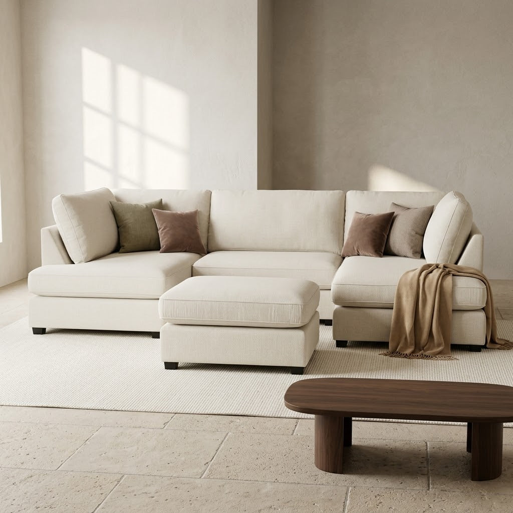 Carnaby Sofa Beige U Shape Corner