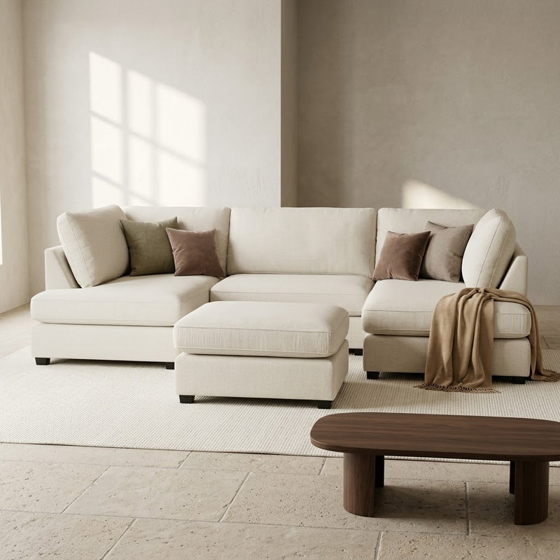Carnaby Sofa Beige U Shape Corner