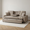Charles Chenille 3 Seater Sofa Bed – Beige