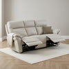 Cinecitta 3 Seater Electric Recliner Sofa - Grey Leather