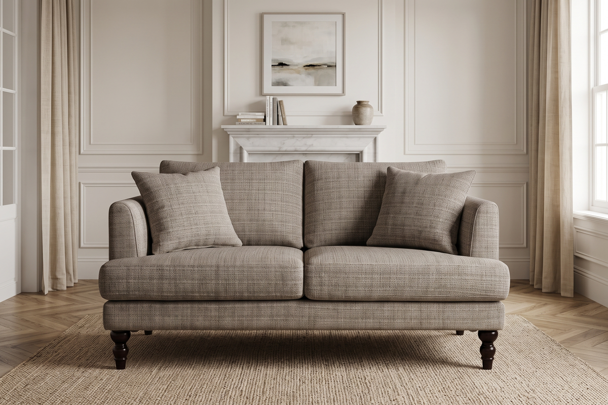 Ravello 2 Seater Sofa - Cocoa Brown Chenille - Image 1