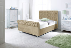 Park Lane Chesterfield Sleigh Bed