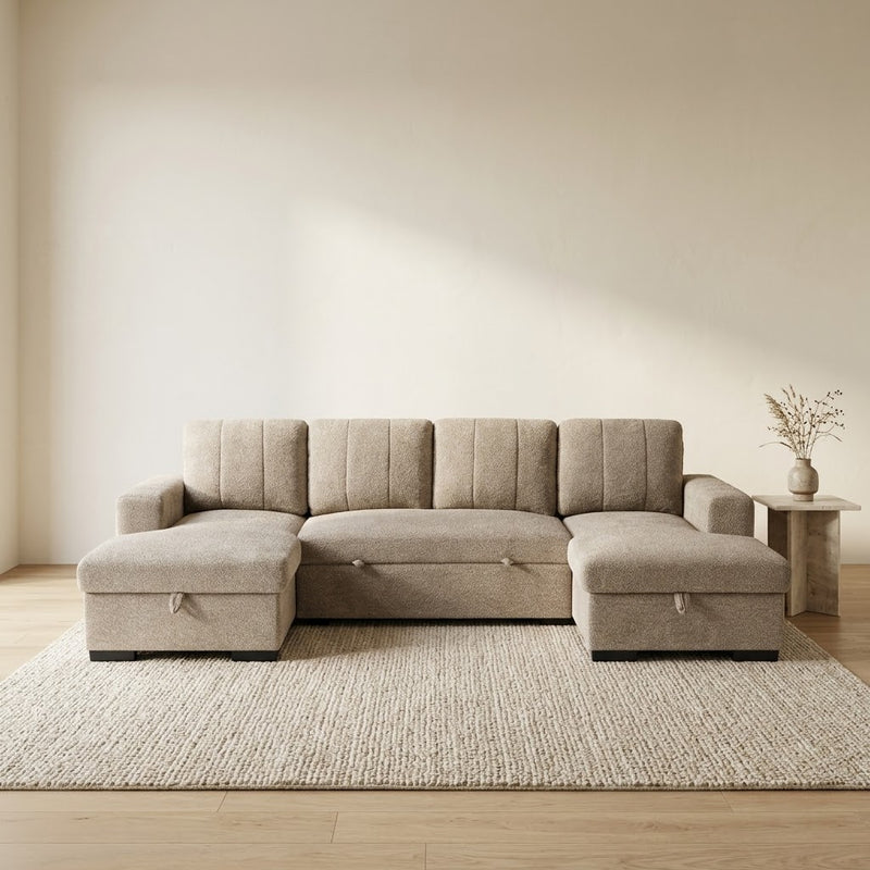 Como U Shape Sofa Bed - Beige