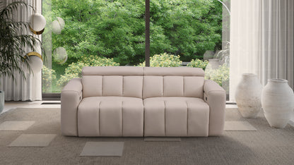Ohio Beige 3 Seater Power Slider Sofa
