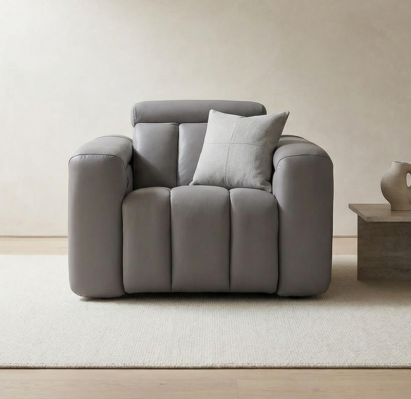 Dallas Grey Power Recliner Armchair