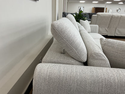 Side view of a raised Dexter adjustable headrest