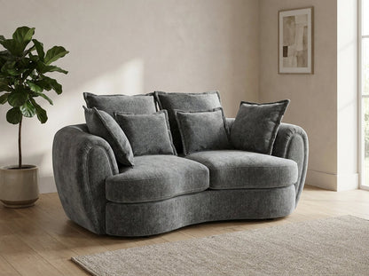 Dorchester charcoal chenille 2 seater sofa