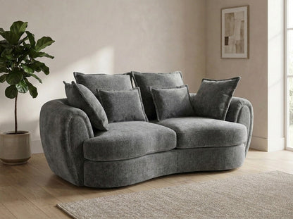 Dorchester charcoal chenille 3 seater sofa