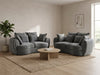 Dorchester charcoal chenille 3+2 sofa set