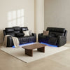 Florida black 3+2 sofa