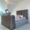 Fluted TV Bed