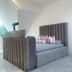 Fluted TV Bed