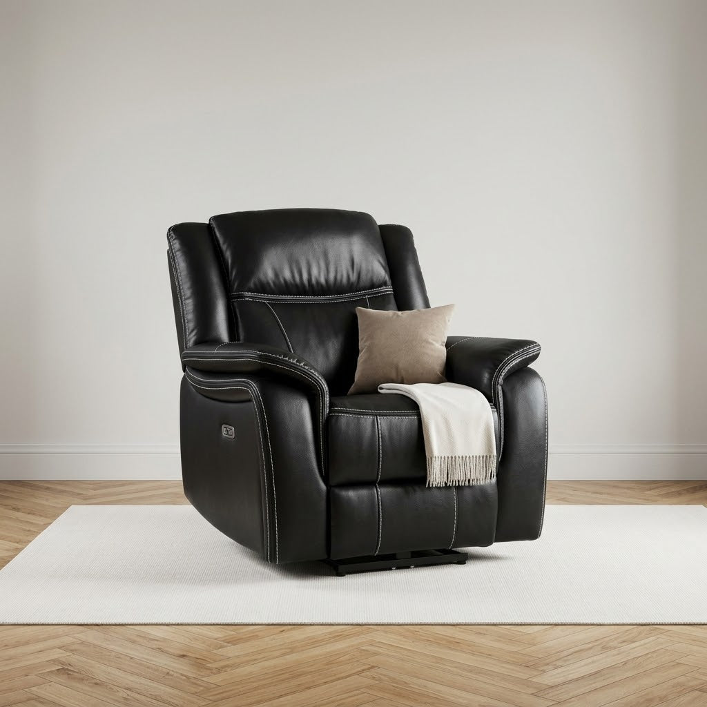 Galaxy Tech Recliner Leather Electric Armchair - main image