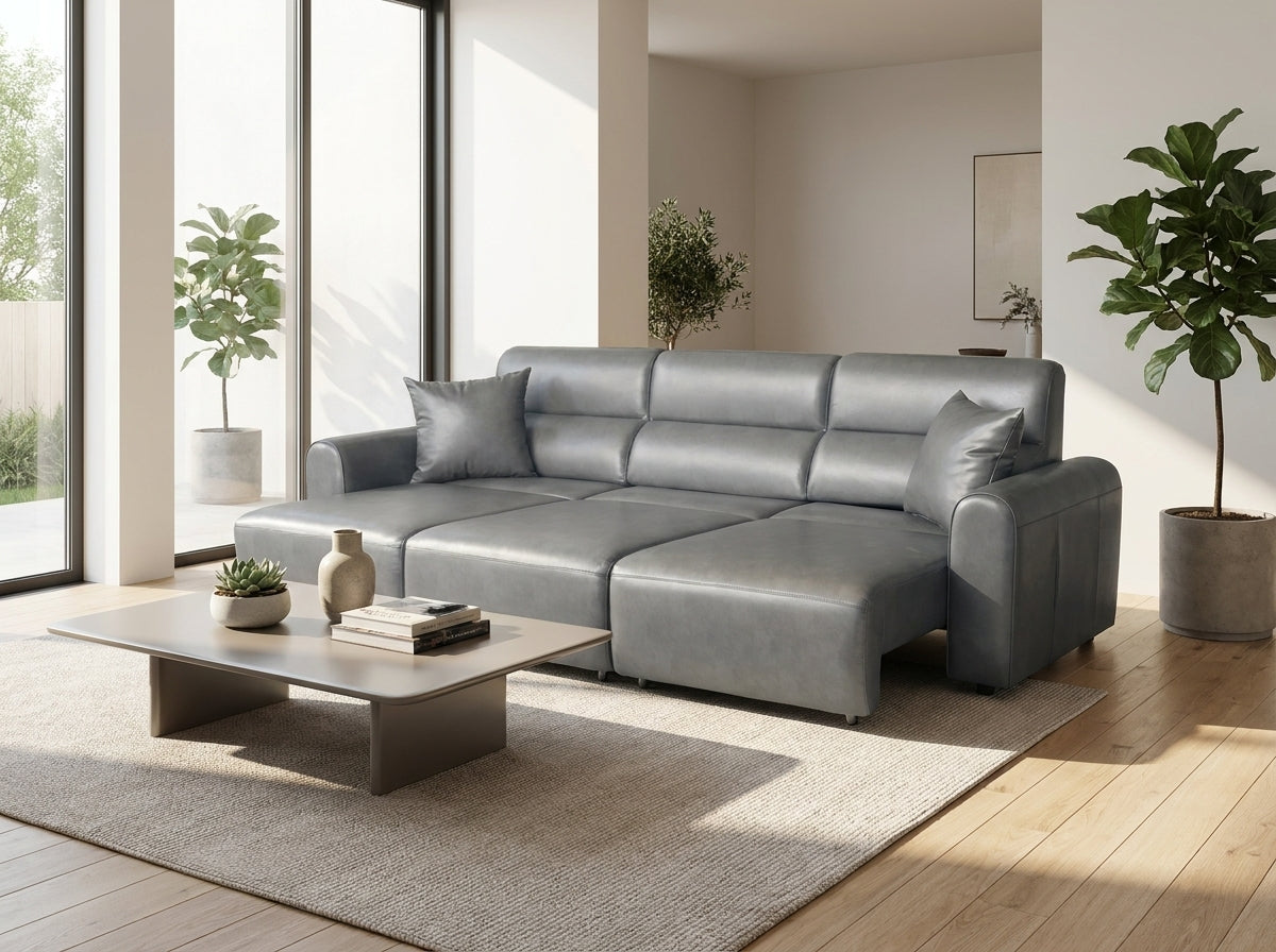 Conway Leather Electric Sofa Bed