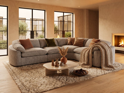 Helena Grey Large Luxury Corner Sofa