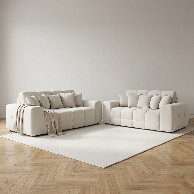 Jacob 3+2 Seater Sofa - Natural