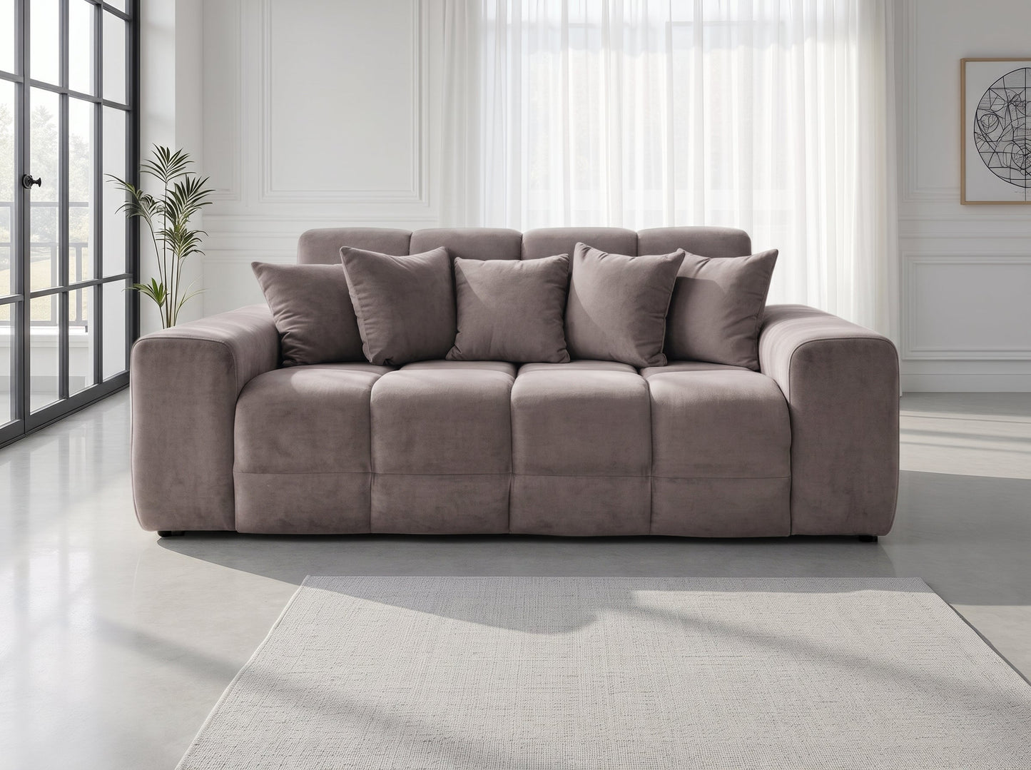 Jacob 3 Seater Sofa - Mocha