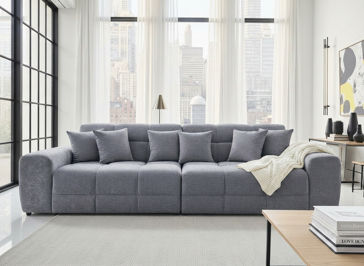 Jacob 4 Seater Sofa - Grey
