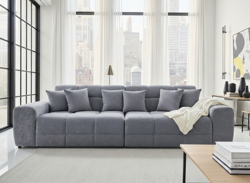 Jacob 4 Seater Sofa - Grey