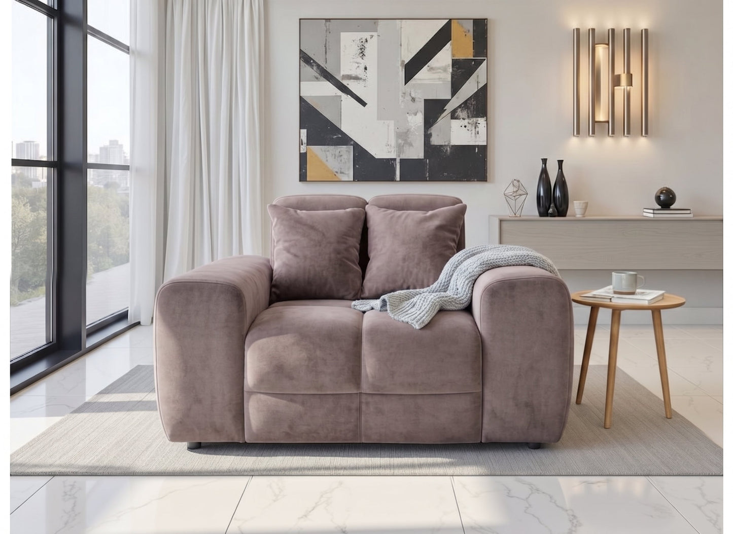 Jacob Armchair Sofa - Mocha
