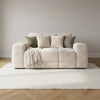 Jacob 2 Seater Sofa - Plush Cream - Sorisso fabric colour visualisation