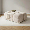 Jacob Footstool - Plush Cream - Sorisso fabric colour visualisation