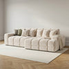 Jacob Right Hand Facing Corner Sofa - Plush Cream - Sorisso fabric colour visualisation
